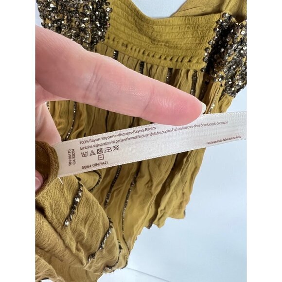 Free people intimately sequin green top - Picture 9 of 10